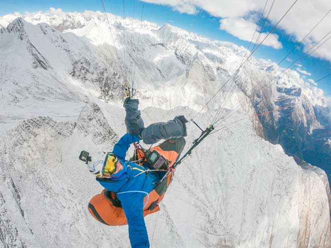 Parapente en Inde à 5000m d'altitude a Bir Billing Manali avec Martin Beaujouan